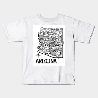 Arizona Map Kids T-Shirt